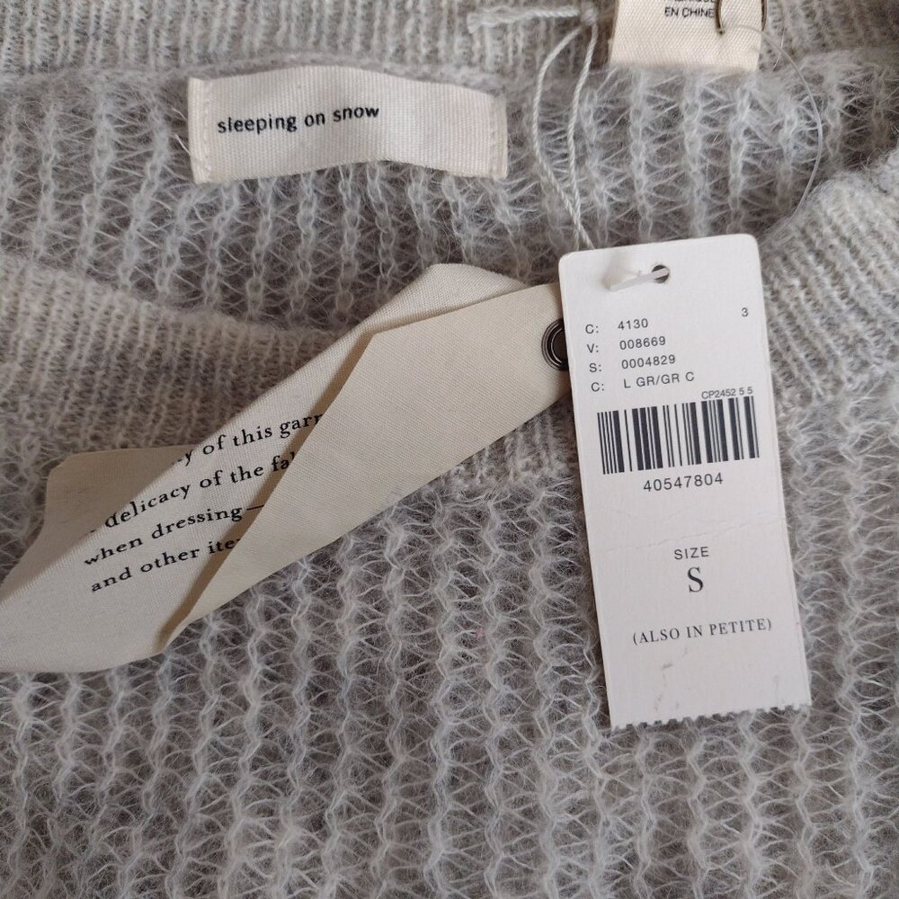 Anthropologie 2 pc Sweater Dress S NEW Alpaca Wool Swirl Print Midi - Picture 2 of 14
